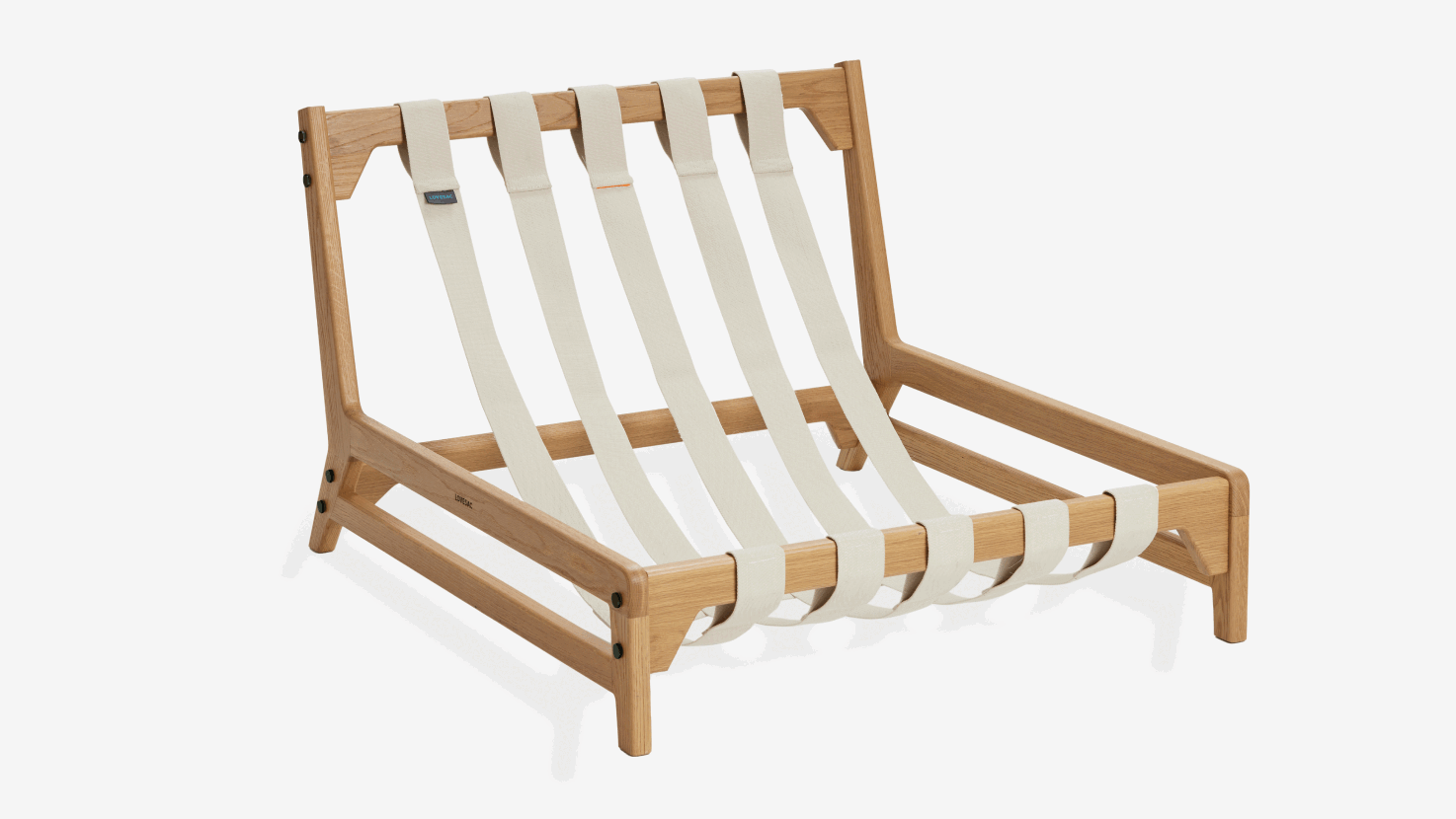 Rotating images of Lovesac PillowSac Accent Chair Frames, straps, and hardware .